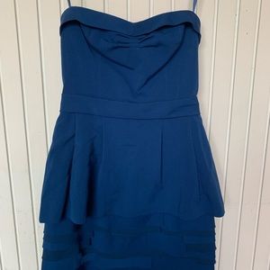 BCBGMaxAzria Dresses - NWOT Blue BCBG Max Azria Strapless Blue Dress Sz 2 BCBGMaxAzria Dresses - NWOT Blue BCBG Max Azria Strapless Blue Dress Sz 2
